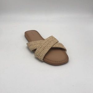 Old Navy Cross Strap Sandals in Size 9 Tan New!